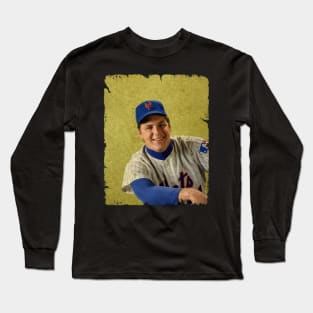 Tom Seaver in New York Mets Long Sleeve T-Shirt